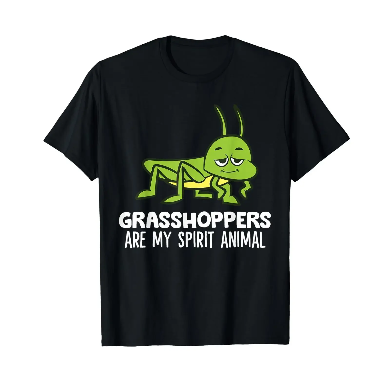 Grasshoppers Are My Spirit Animal Insect Funny Grasshopper T Shirt vintage Washed Unisex homme Soft Casual