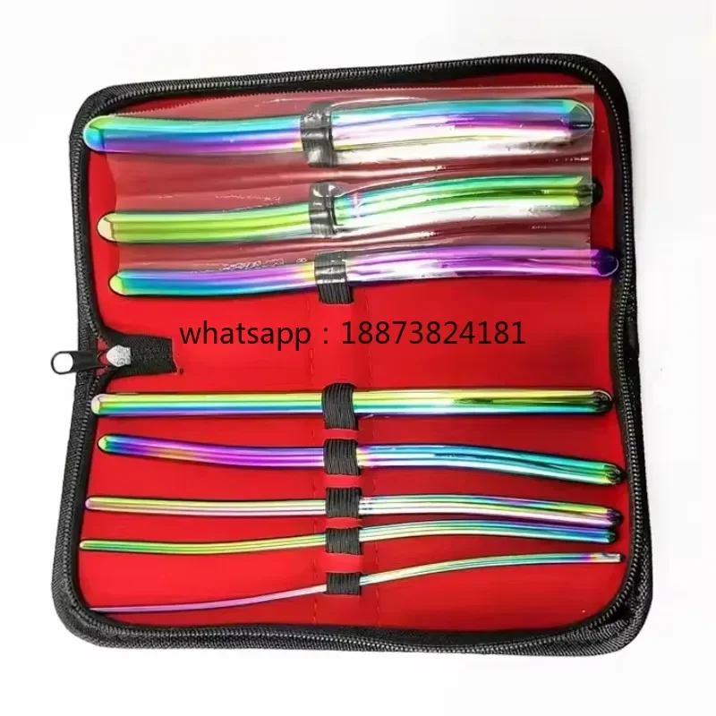 8pcs Rainbow Dilator Hegar Gynecology Stainless Steel Uterine Urethral for Dilation fast shipping