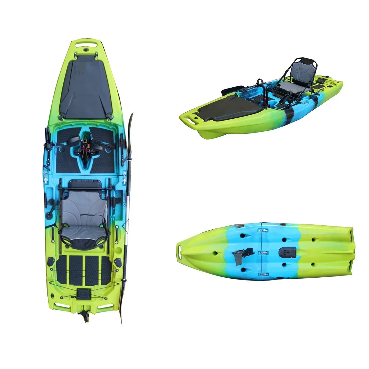 

2025Vicking Hull Design HDPE 3-section Tandem Modular Pedal Kayak New For Touring And Lake Fishing 14 FT Kano Canoe