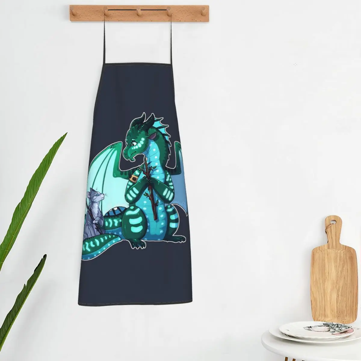 Wings Of Fire & Warriors - Turtle And Jayfeather Apron Chef Cooking Tablier Sleeveless Bib Kitchen Cleaning Pinafore