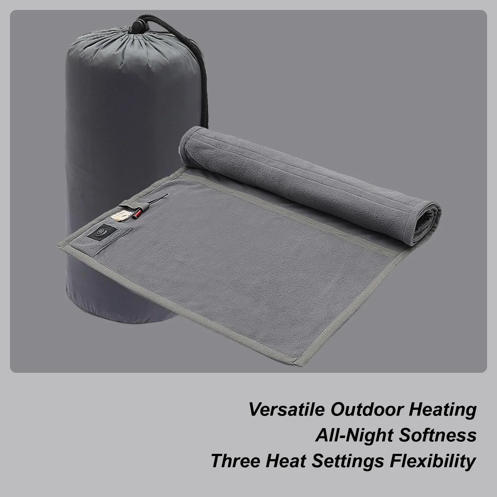 

Heated Sleeping Bag Pad Warm Adjustable Mat Heated Sleeping Bag For Men Women Hiking Outdoor Picnic Travel Survival