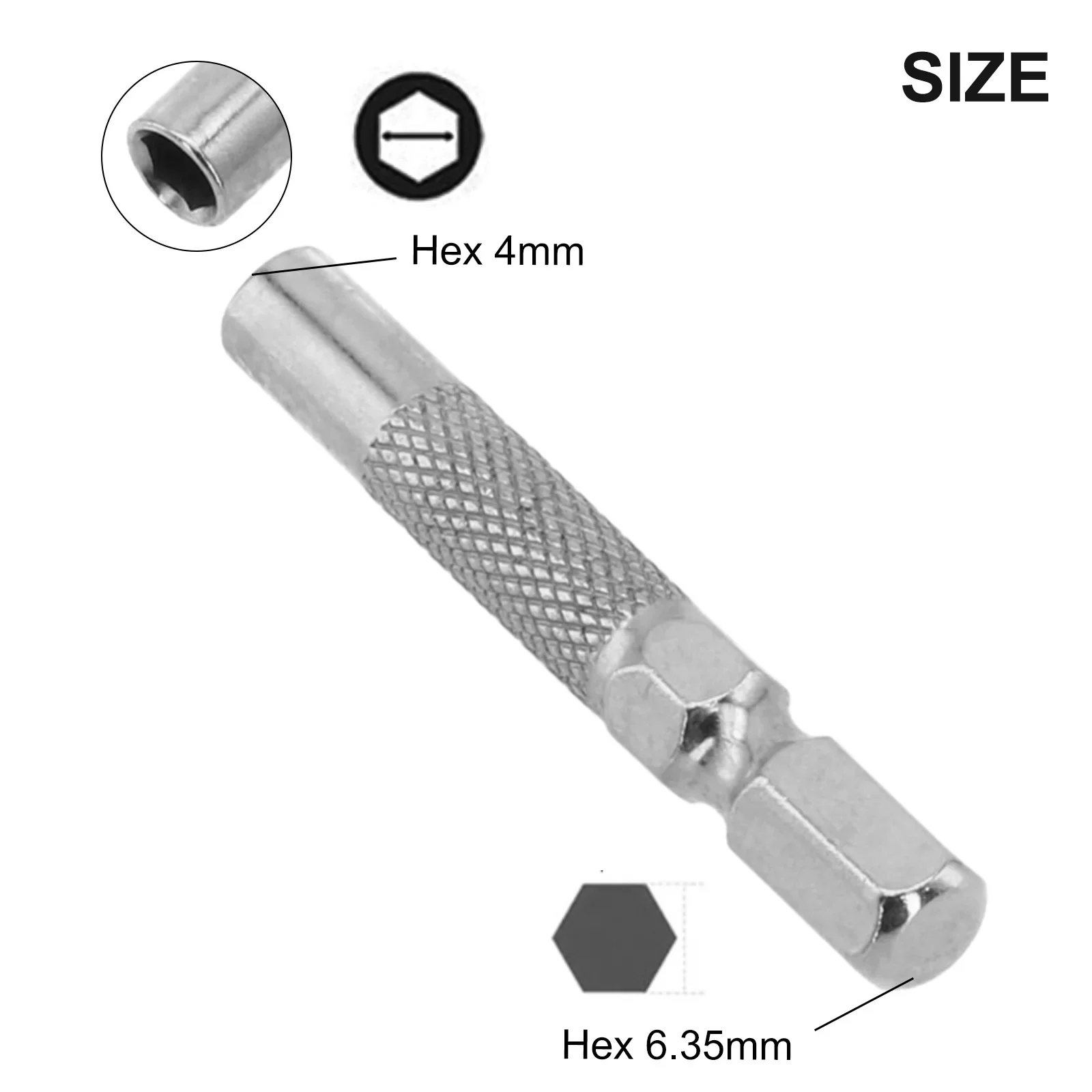 

Adapter Inch Screwdriver Electric Screwdriver Adapter Electric Air Batch Hex Insert Bit Hex Insert Bit Adapter