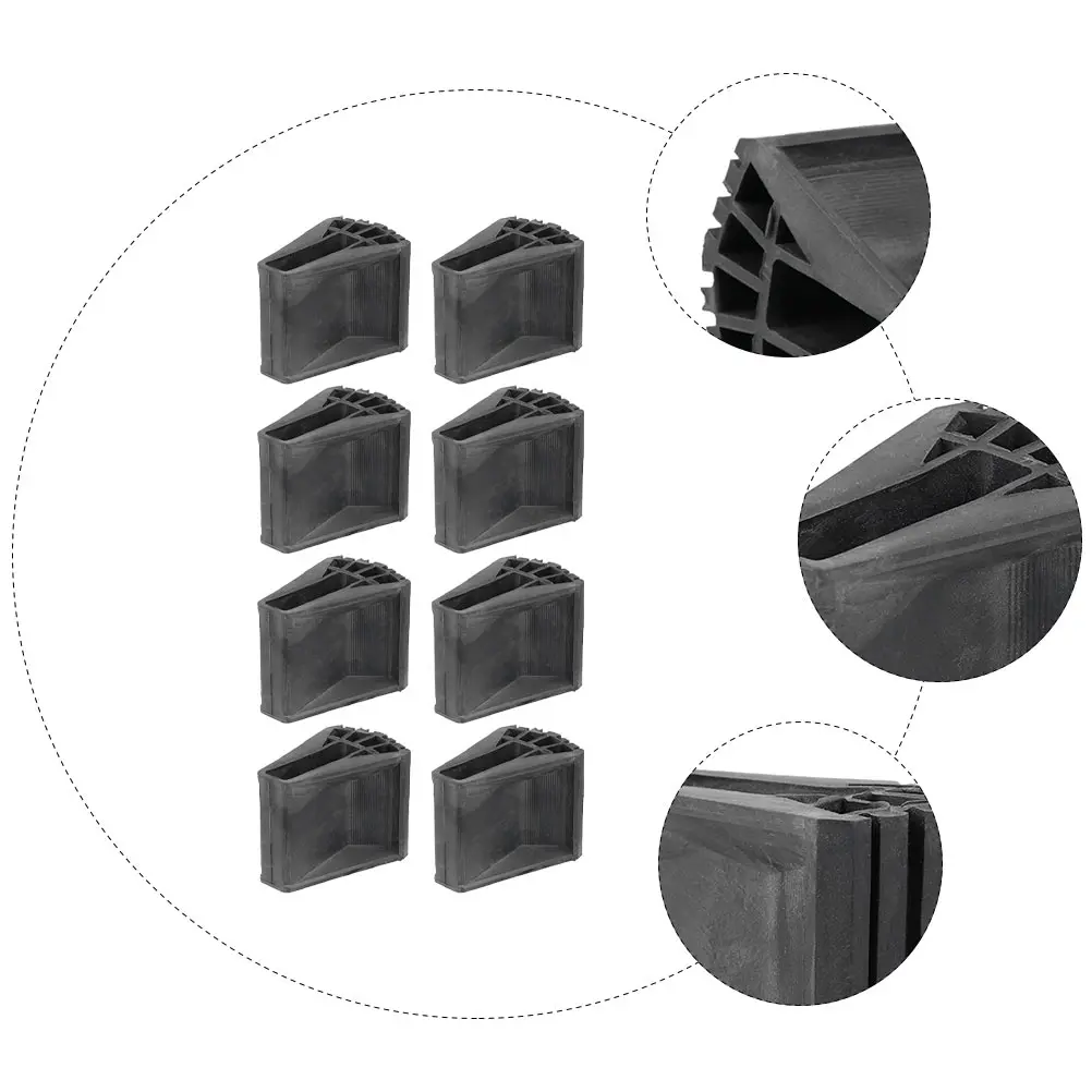

8Pcs Non-Slip Ladder Feet Covers Durable Rubber Pads Shockproof Floor Protector Stable Ladder Leg Pads Foot Protectors
