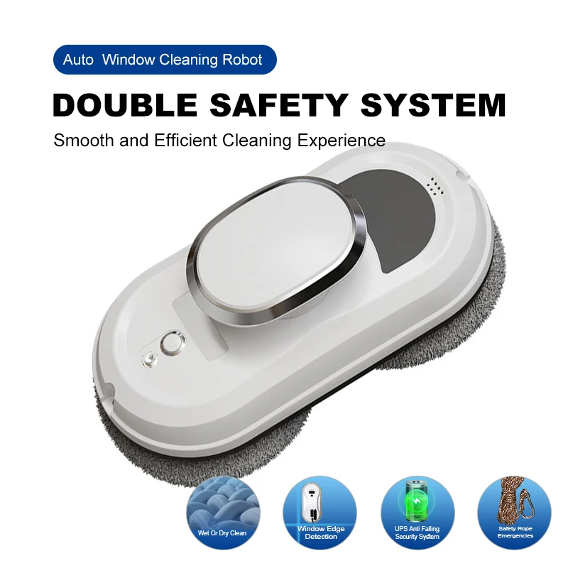 

Robotic window cleaner Intelligent window cleaning unit