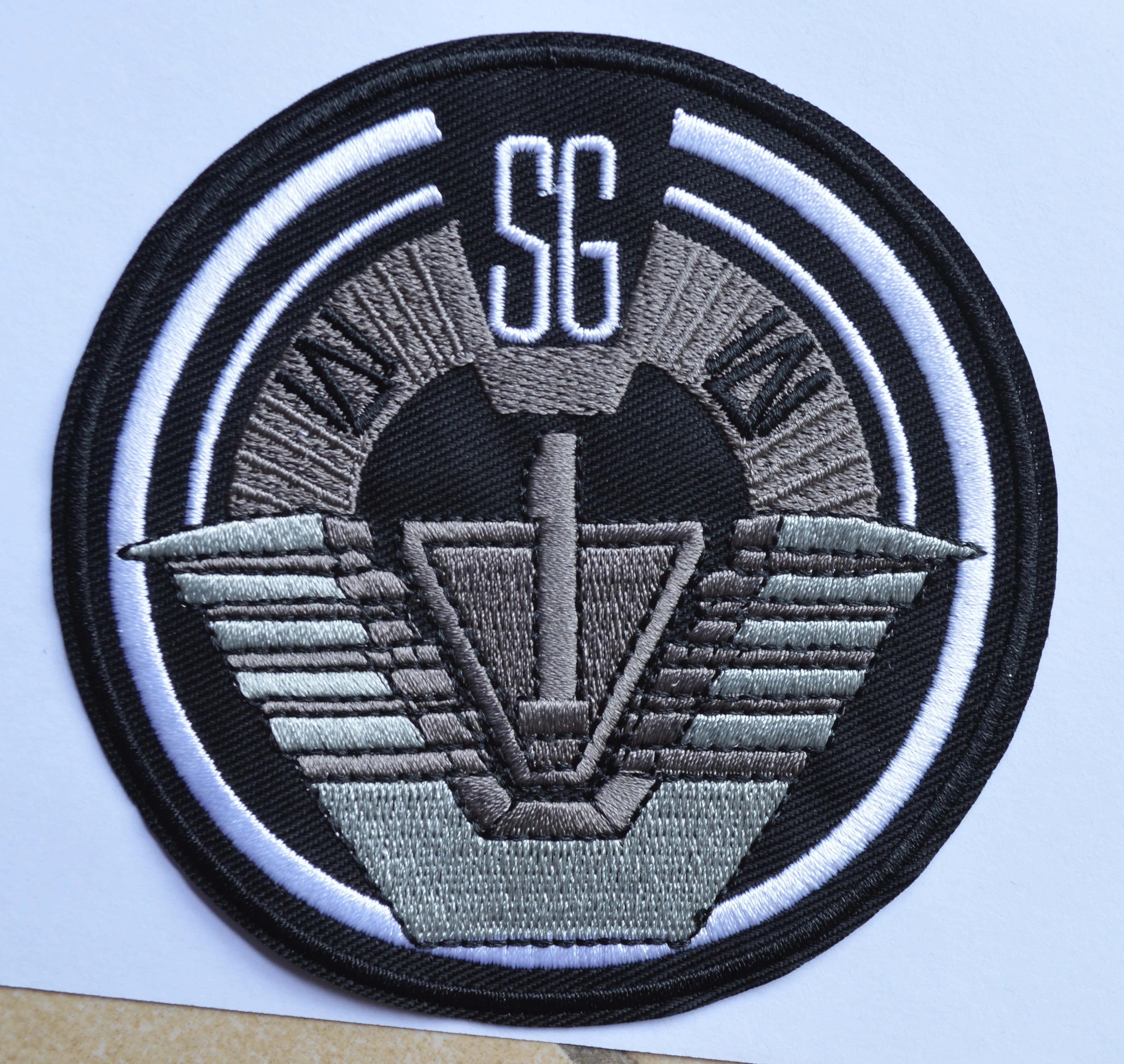

Star gate SG-1 TV Series Patch Project Earth Uniform Command Logo STAR GATE Iron On Patch ≈10cm
