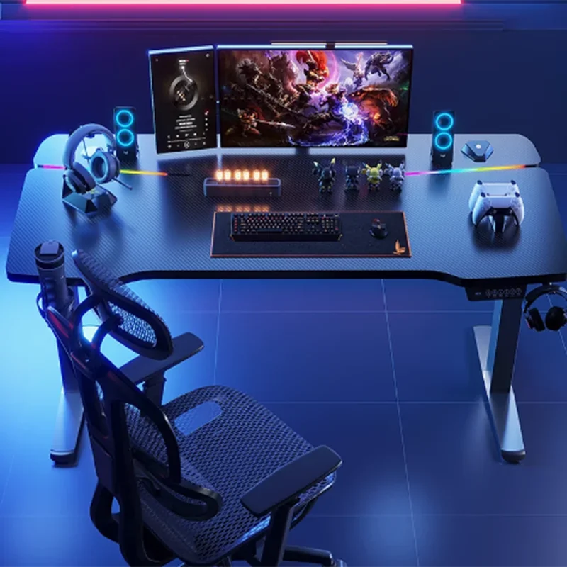 Meja Laptop meja kantor meja kamar tidur belajar Gamer komputer meja lipat portabel menawarkan furnitur ruang berdiri bentuk L