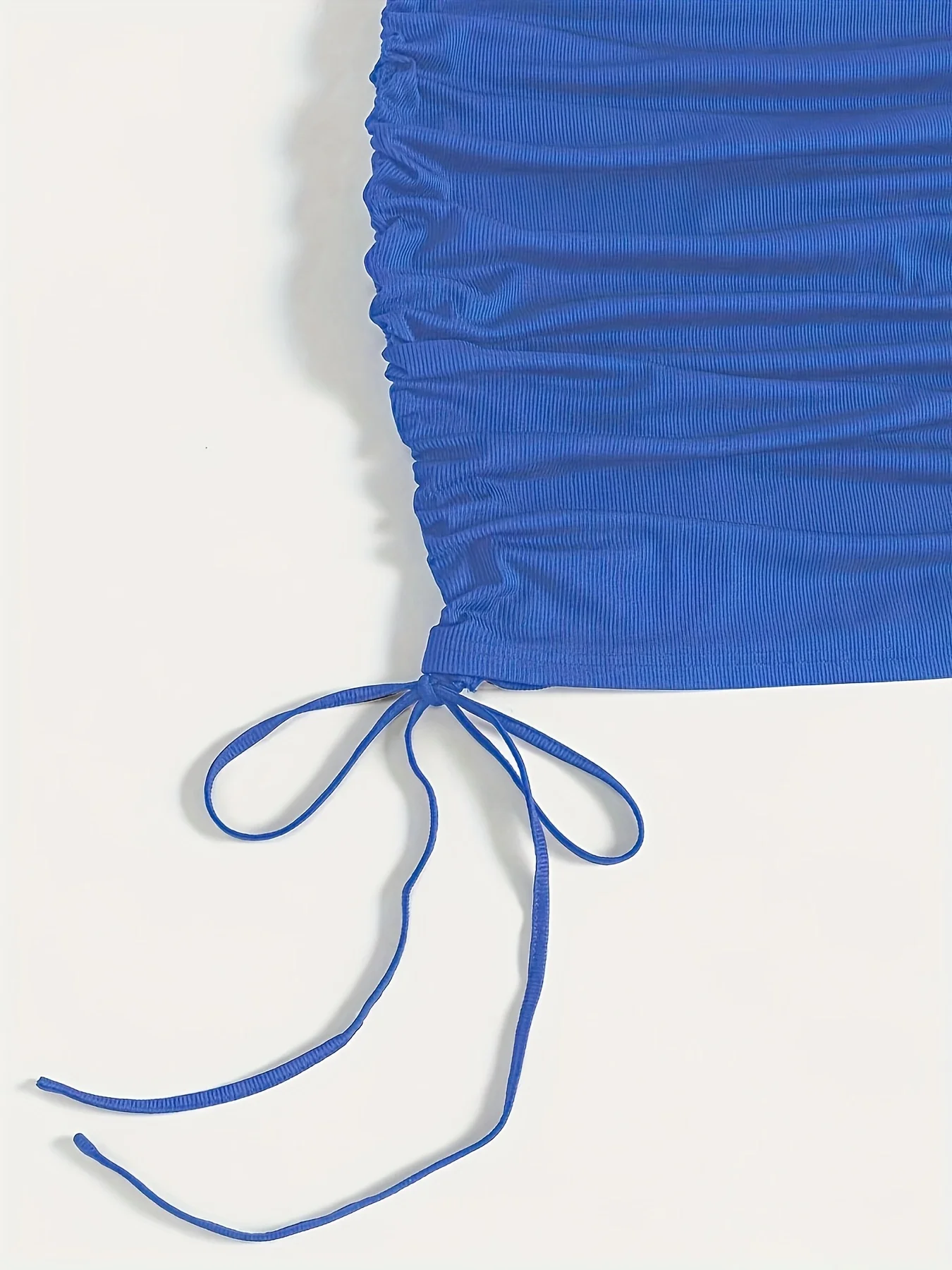 فستان نسائي كبير محبوك أنيق بلون سادة #3