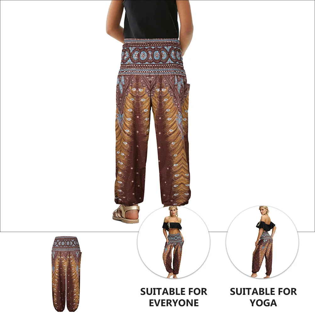 

Printed Yoga Pants High Elasticity Comfortable Sports Outfits Indoor Outdoor Activities Yoga Trousers