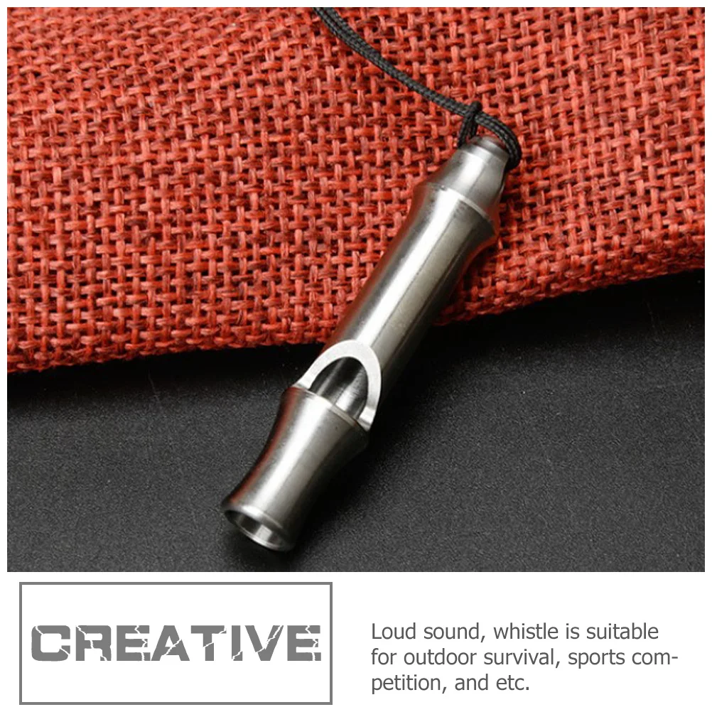 Emergency Outdoor Metal Whistle Loud Survival Whistle Keychain Referee Sports Competition Camping Hiking Keychain Hanging Decor