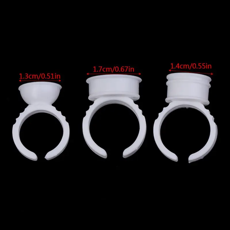 2021 New 100Pcs Disposable Permanent Makeup Ring No Divider Pigment Holder Cup