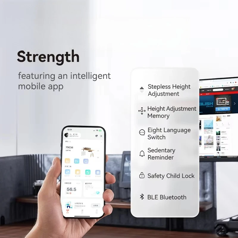 Home office designer stand D07 computer desk balance weight height adjustable table editor lift sit stand