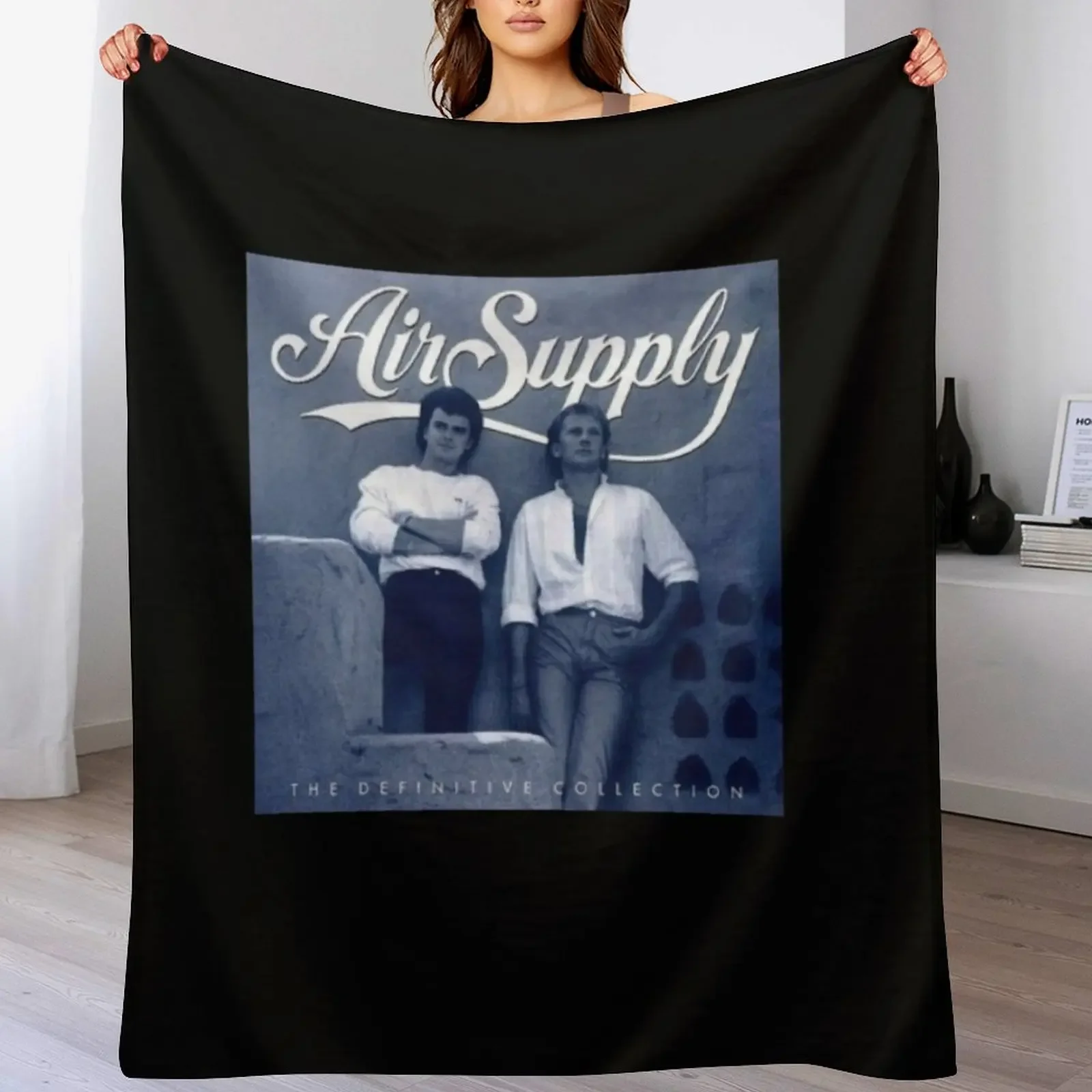 

air supply music band Throw Blanket Ultra Soft Flannel Fleece Blanket for All Seasons