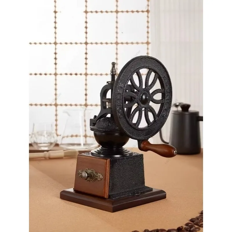 Hand-cranked Coffee Machine, Hand-cranked Household Small Retro Bean Grinder, Manual Coffee Bean Grinder Utensils