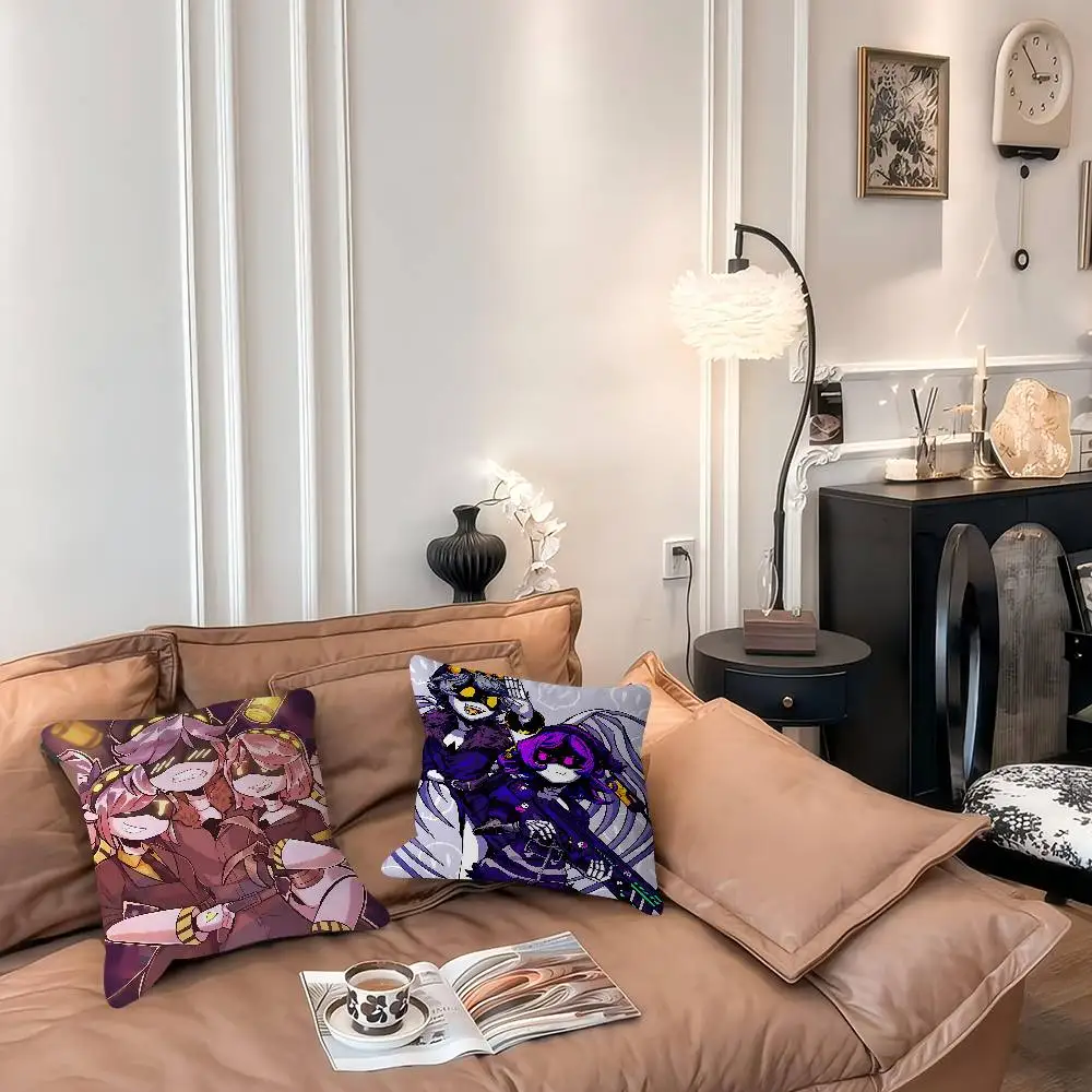 

Anime Murder Drones Pillowcase Toon Gift Cushion Cover Bedroom Home Sofa Chair Seat Decor Pillow Case