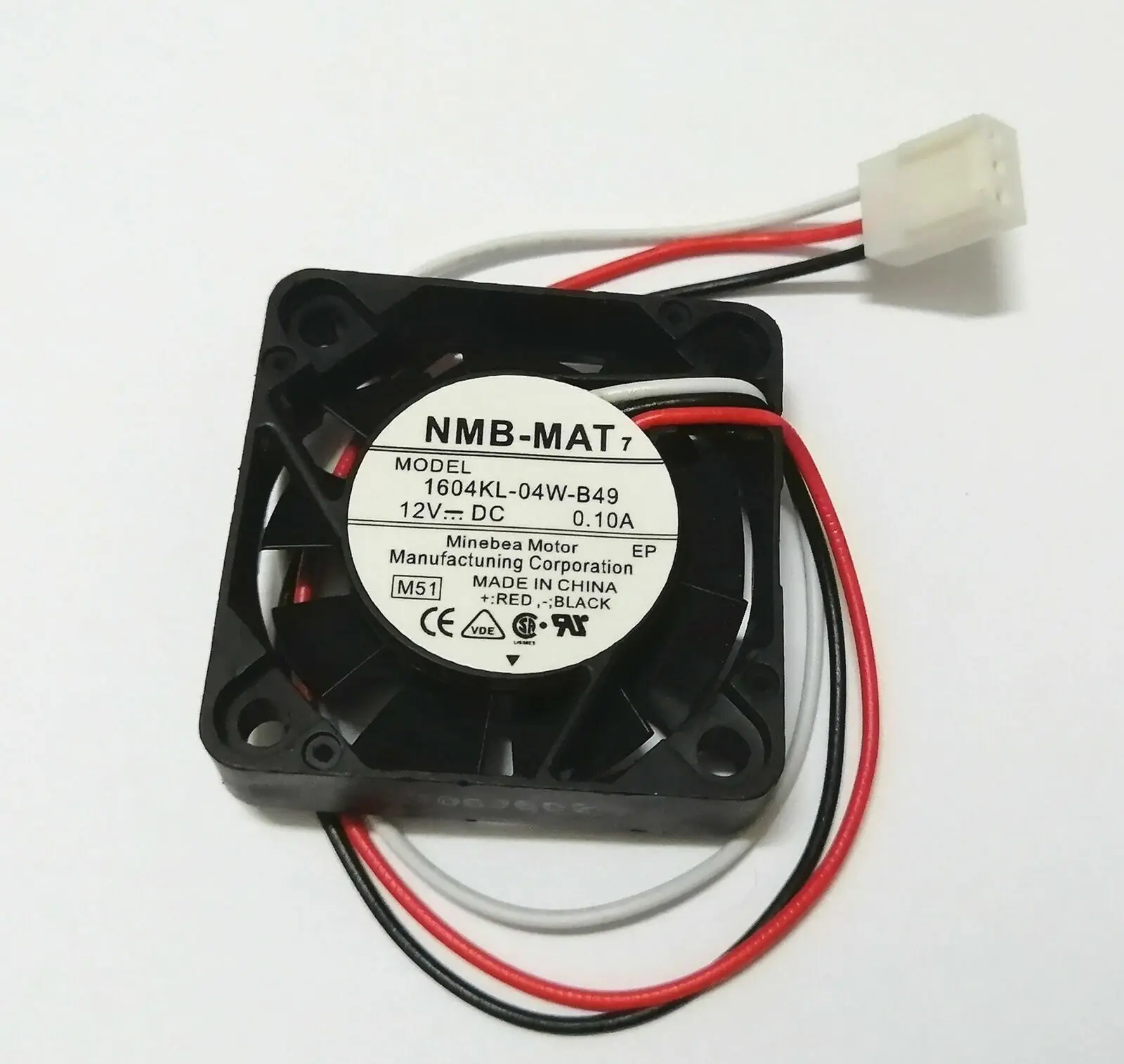 

FOR NMB 1604KL-04W-B49 4010 4cm DC 12V 0.1A 3-pin double ball cooling fan