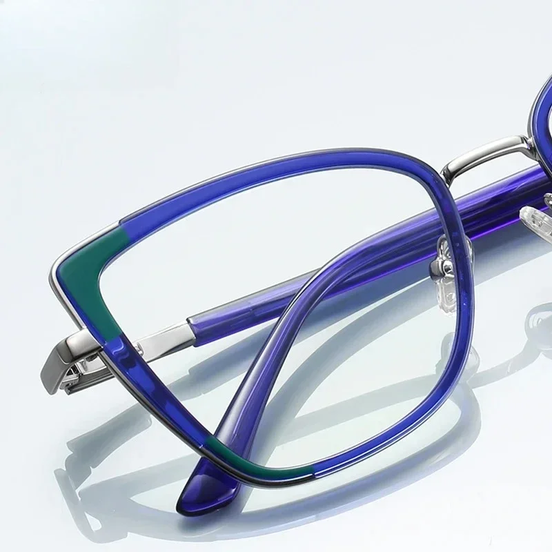 

Оправы для очков Ollymurs: модные женские очки «кошачий глаз» оверсайз с защитой от синего света, фотохромные, с возможностью индивидуальной настройки для близорукости и дальнозоркости