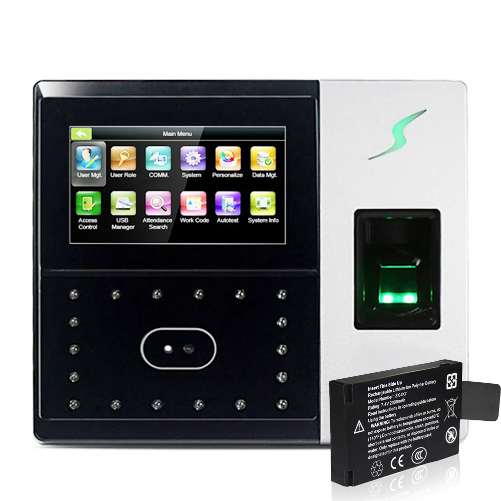 

IFACE702 Face Recognication And Fingerprint Time Attendance And Access Control System TCP/IP USB Biometric Time Recording