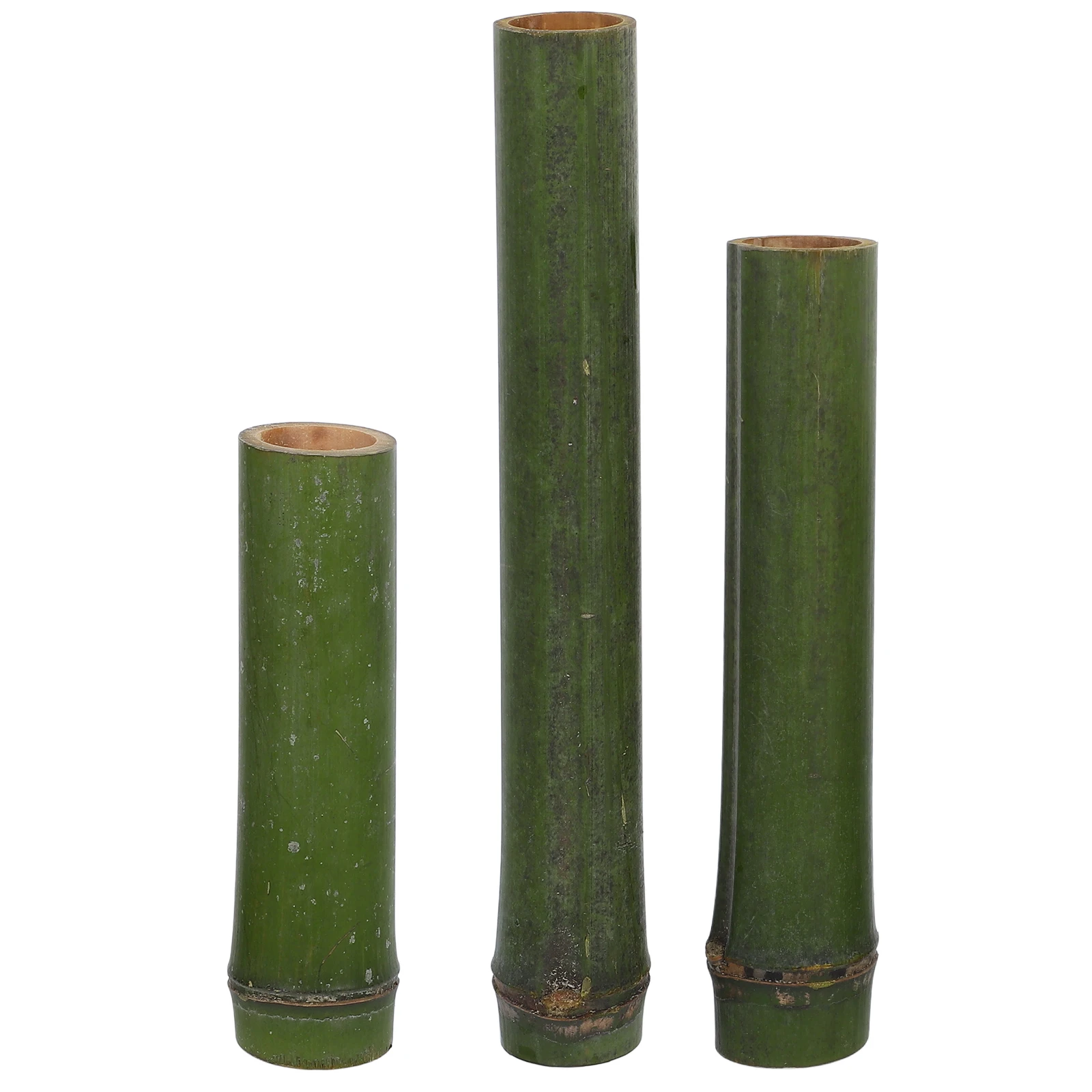 

3pcs Bamboo Vase Bamboo Joint Tube For Wedding Centerpiece Small Potted Plants Desktop Floral Arrangement Flower Planter