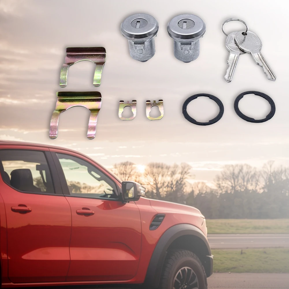 Juego de cilindros de cerradura de puerta 5070006, accesorios para coche, cilindro de cerradura de puerta DL15802 para camión Chevrolet C10 C20 C30 1965-1987