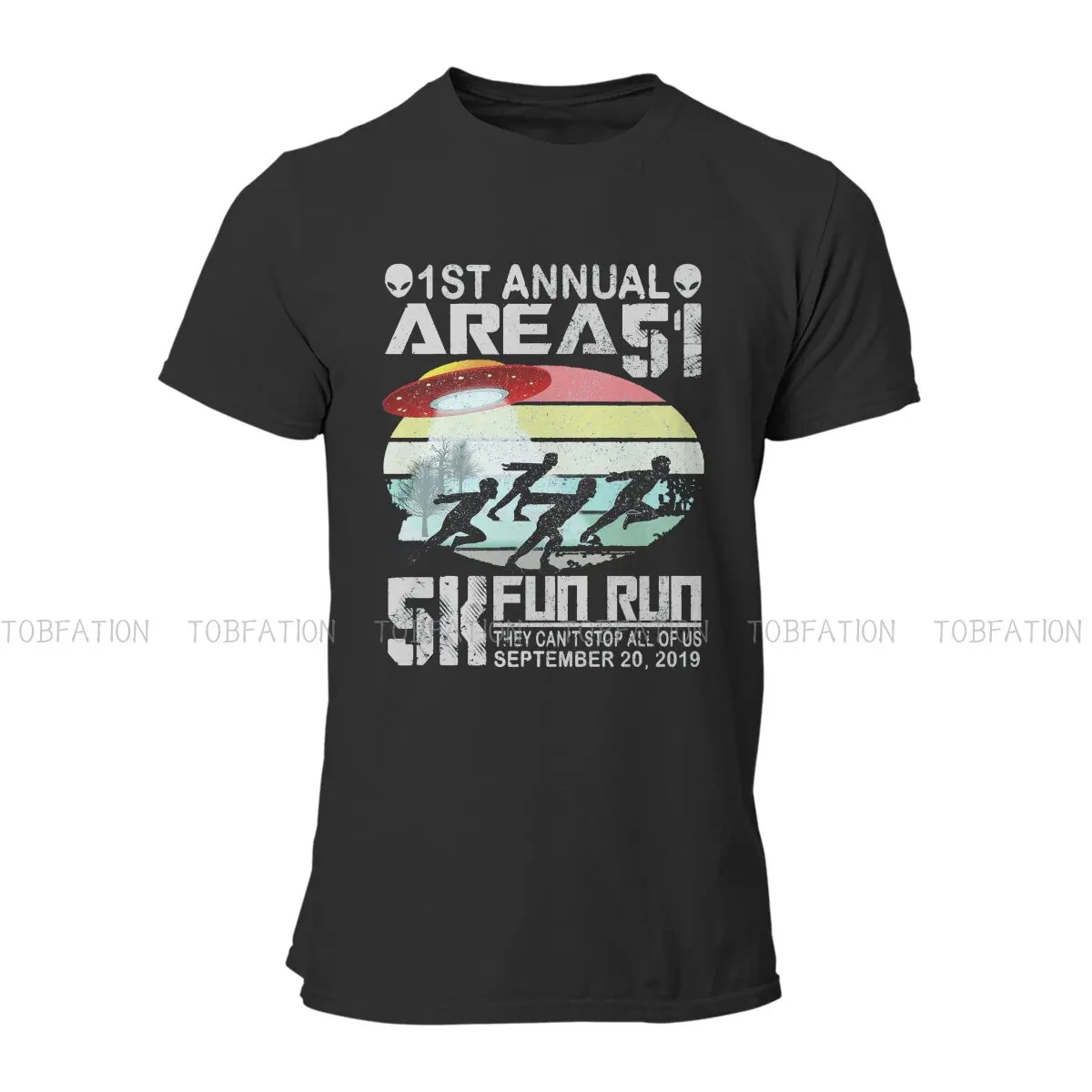 Area 51 Information On The Roswell Incident Crewneck TShirts 1st Annual  Distinctive Men's T Shirt New Trend Clothing Size S-6XL