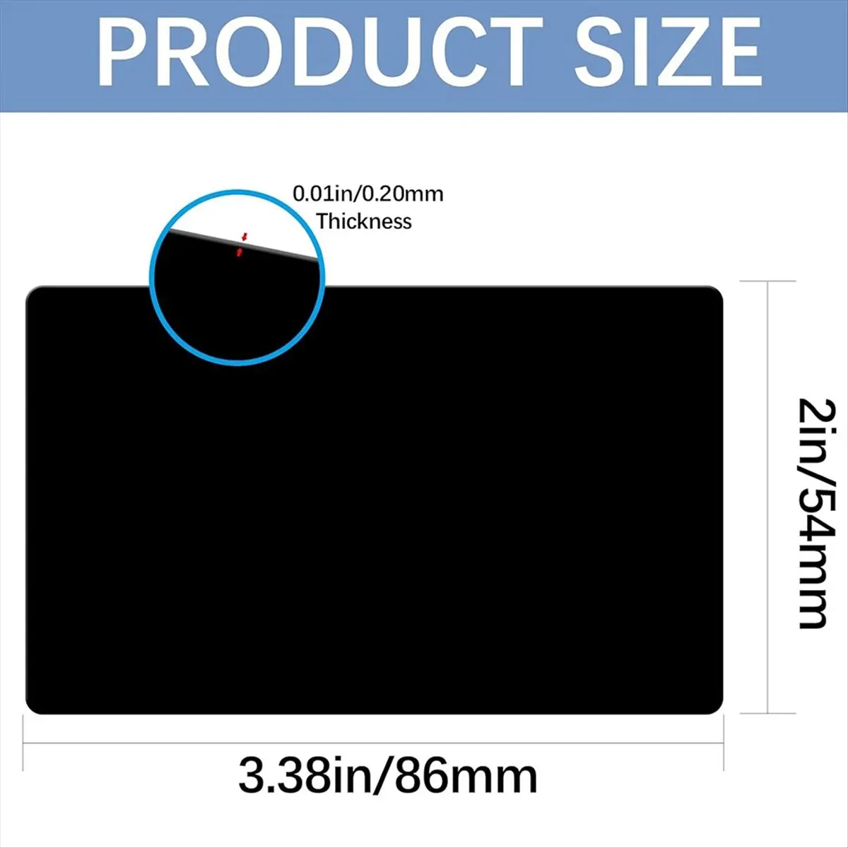 

REST 300 Pcs Metal Business Cards Black Metal Business Card Blanks for CNC Engraver Laser Engraving Thickness 0.2mm