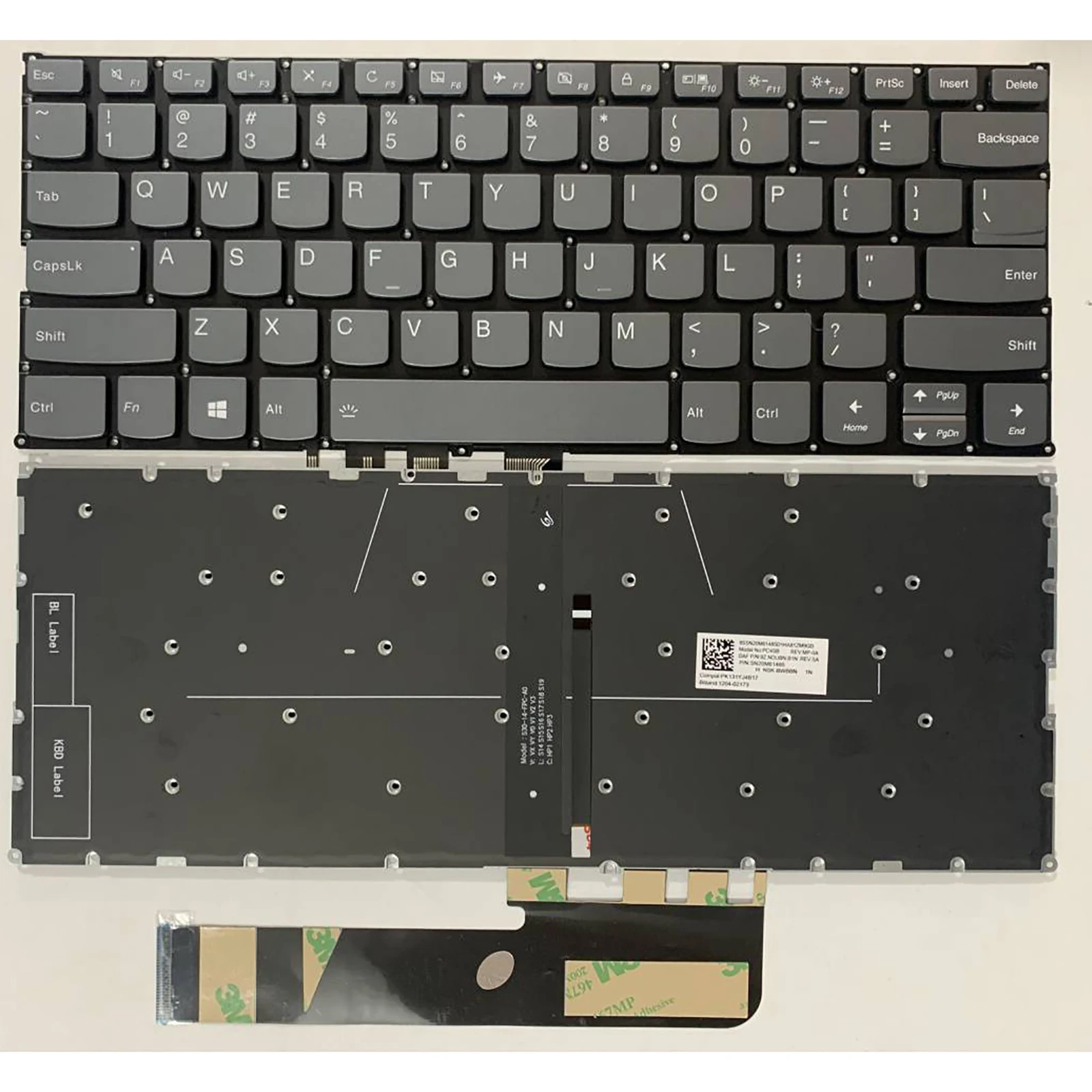 

Клавиатура ноутбука, американская раскладка для Lenovo YOGA 530-14ARR Yoga 530-14IKB Flex 6-14ARR 14IKB