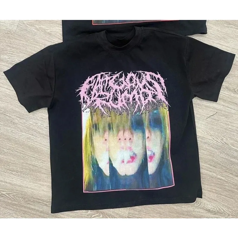 

Футболка женская в стиле Y2K с графическим принтом Harajuku, винтажный принт, новогодний подарок, топ, недорогая одежда