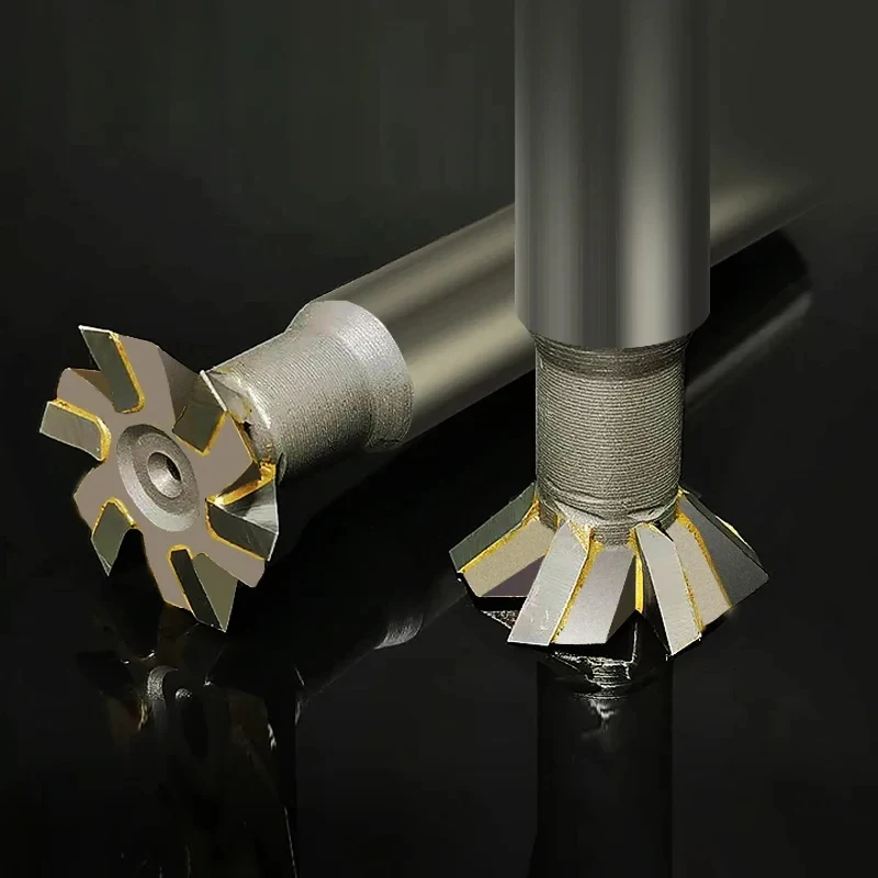 

HSS Dovetail Cutter 45 55 60 Degree 8mm 16mm 25mm Dovetail End Mill High Speed Steel HSS Dovetail Cutter