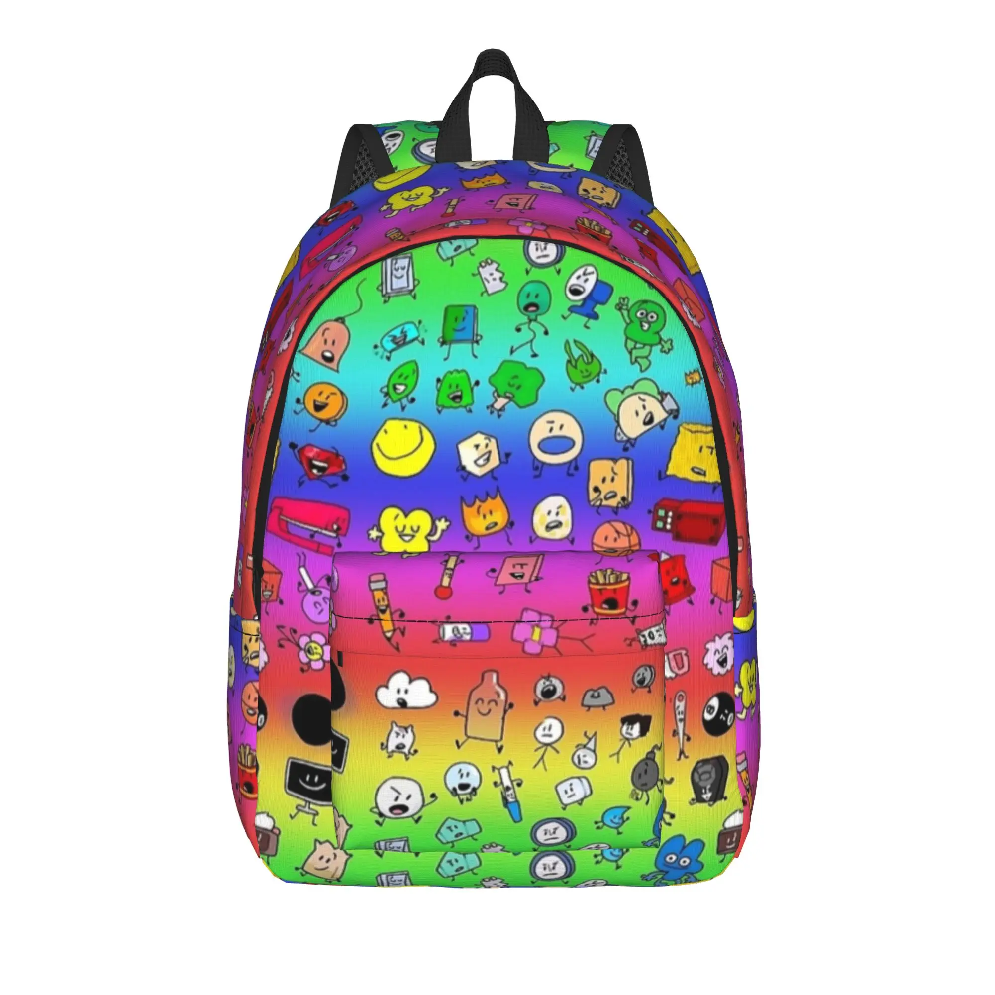 BFDI Cartoon  Backpack Cool High School Business Daypack Battle for Dream Island Laptop Computer Canvas Bags Gift