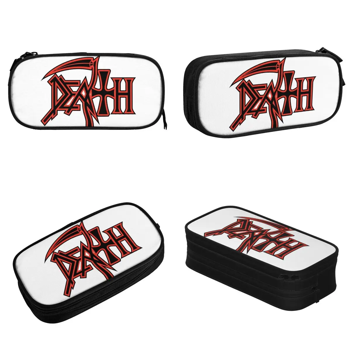 Napalm Death Rock Band Pencil Cases Fun Pen Holder Pencil Bags Girl Boy Large Storage Office Zipper Pencil Pouch