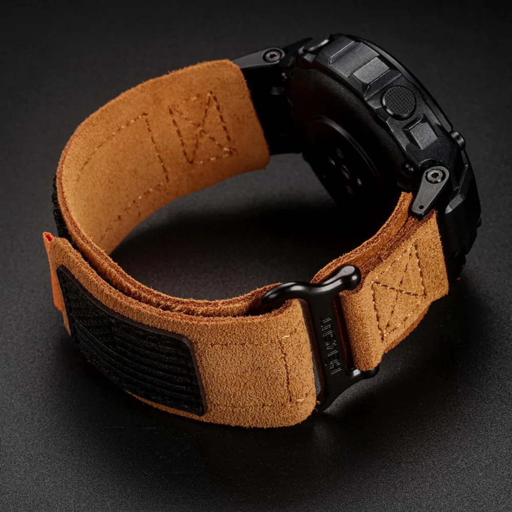 

For Amazfit T-Rex 3 2 1 Watch Band Genuine Leather Suede Soft Cowhide Wrist Straps