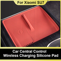 For Xiao Mi Su7 Car Central Control Wireless Charging Silicone Pad Fit Xiaomi Su7 Car Wireless Charging Non-slip Pad