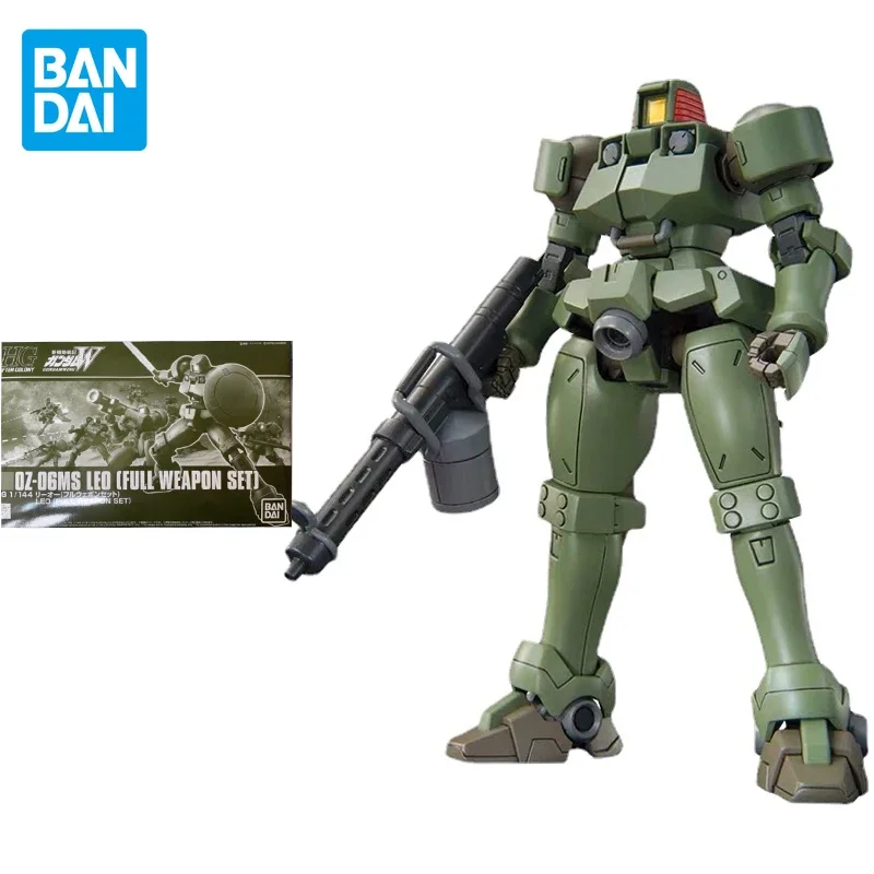 

Bandai Gundam Model Kit Anime Figure HGAC 1/144OZ-06MS Leo Full Weapon Set Genuine Gunpla Action Toy Figure Toys for Children