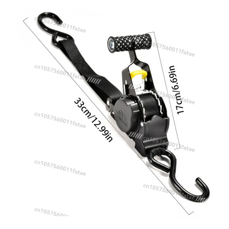 

Automatic Recycling Tensioner Strap, Car and Motorcycle Self-driving Travel Luggage Fixing Strap