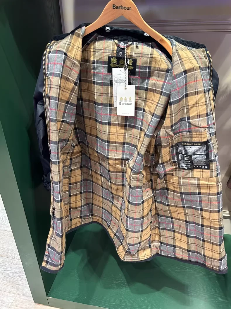 Barbour Beaufort navy blue rare color