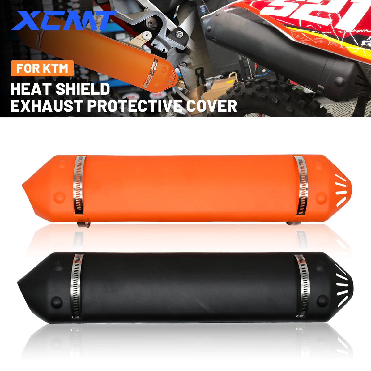 

Защитный кожух/экран для выхлопной системы мотоцикла KTM EXC XC 250 300 XC XC-W XCW TPI Erzbergrodeo (для мотокросса/грязевых мотоциклов)