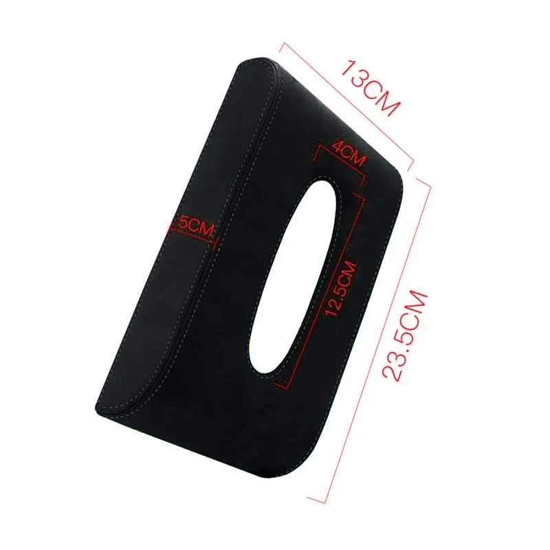 Car Tissue Holder Universal Fit Tissue Dispenser For Center Console Box Cover Back Seat Visor Soft Non-slip Car Accessories