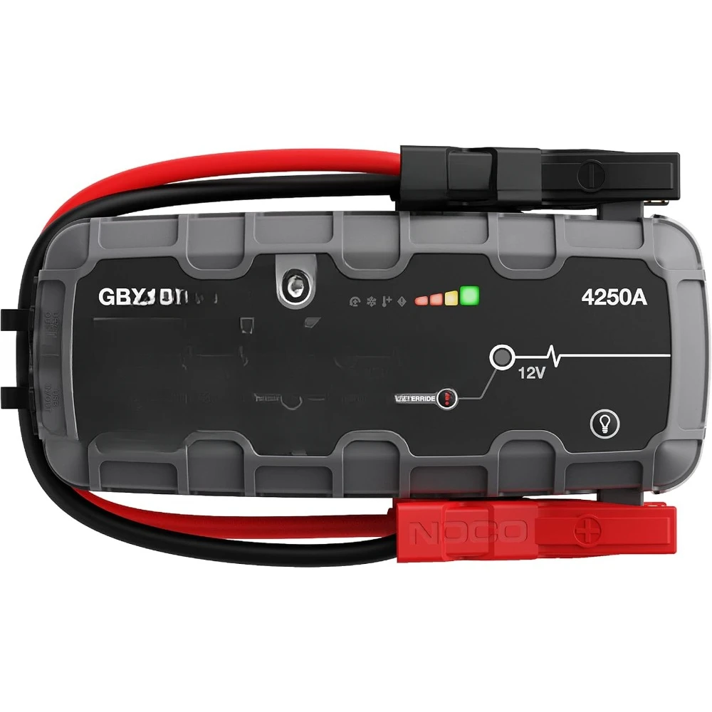 Car Battery Booster Pack, USB-C Powerbank Charger, and Jumper Cables for up to 10.0-Liter Gas and 8.0-Liter Diesel Engines