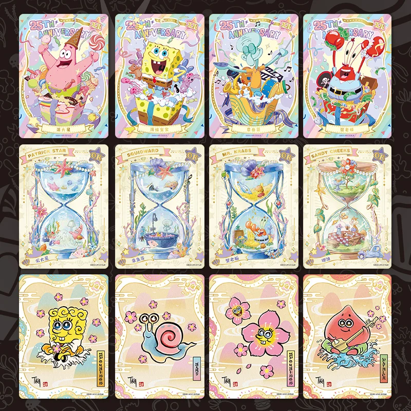 KAYOU حقيقية سبونجبوب سكوير بطاقة وقت المرح حزمة خاصة مغامرات في سنوات النجوم جمع بطاقة اللعب الهدايا