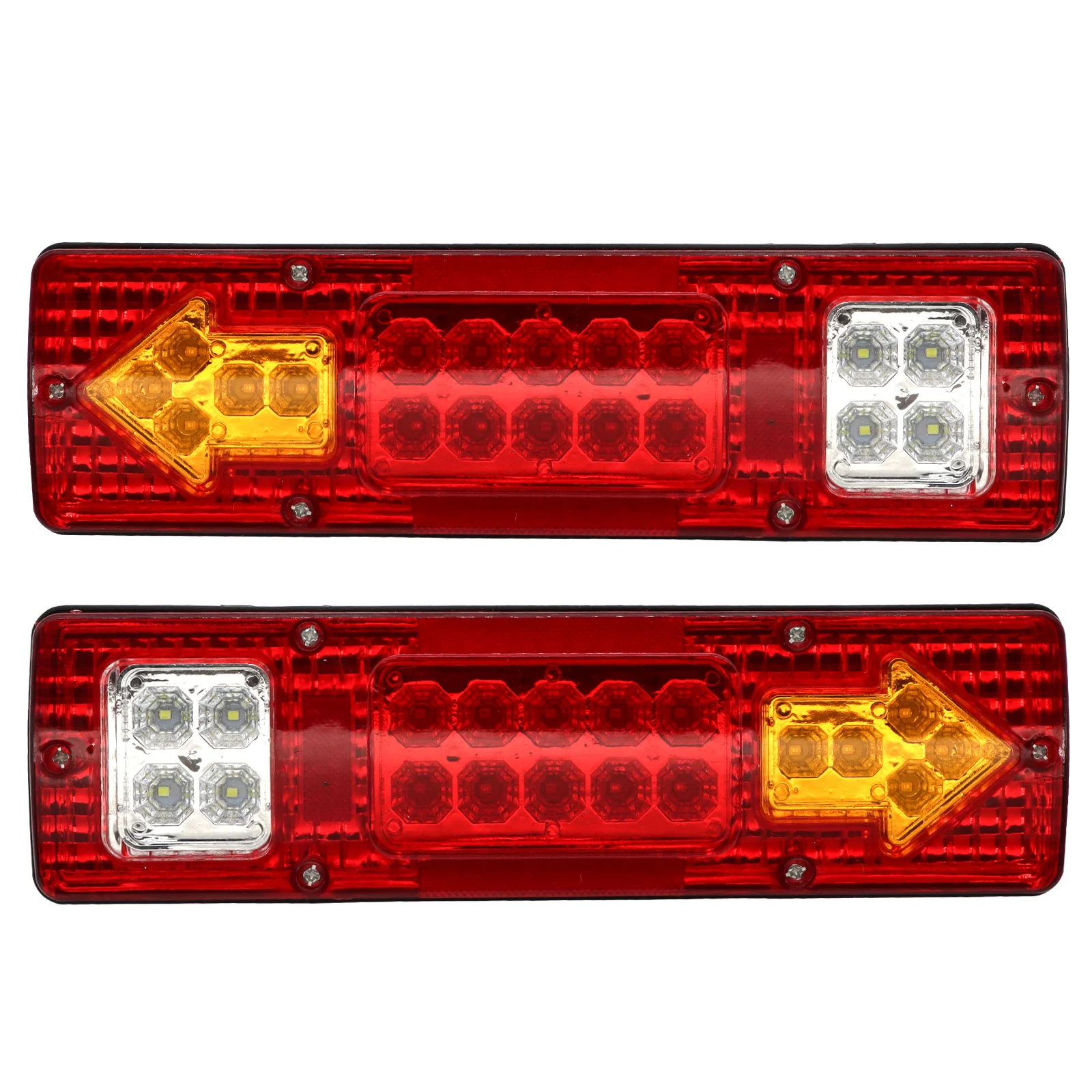 2x 46 LED Truck Tail Light Bar for Truck Boat Trailer Pickup RV Camper UTV UTE Vans Turn Signal Brake Reverse Running Taillight