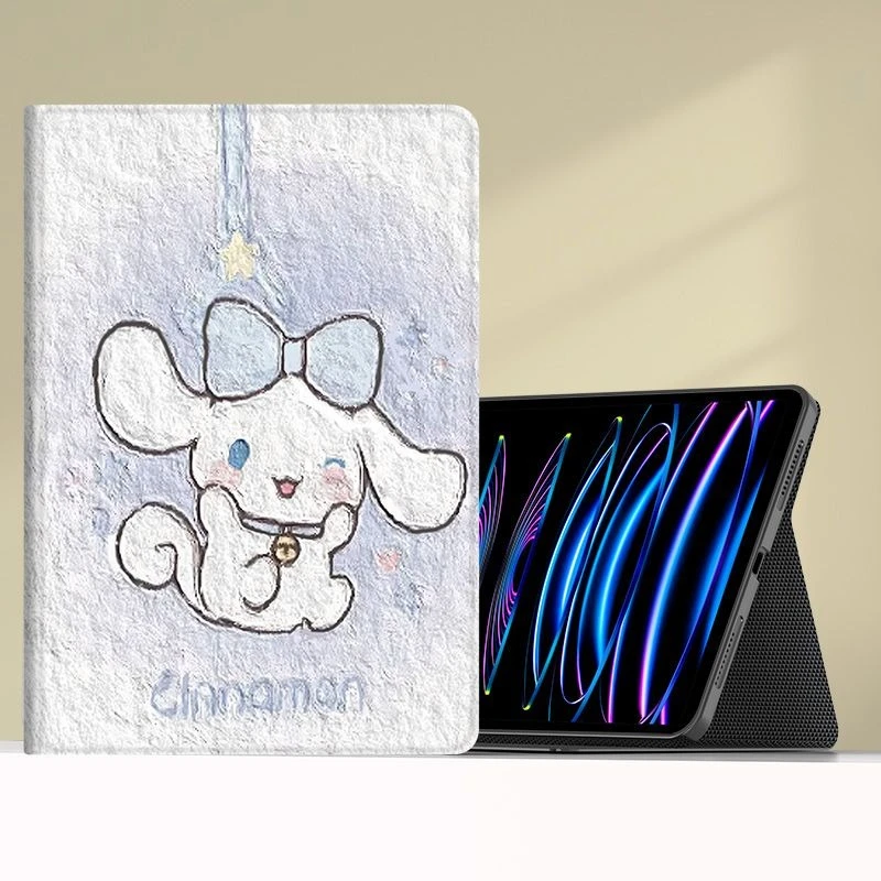 

Чехол для iPad Kawaii Cinnamoroll в стиле книжки, милый чехол-книжка для планшетов iPad Air 6, Pro 11, 10-го, 9-го поколений, 10.2, Mini 6, 7, 8.3 дюйма с функцией автоматического включения/выключения экрана