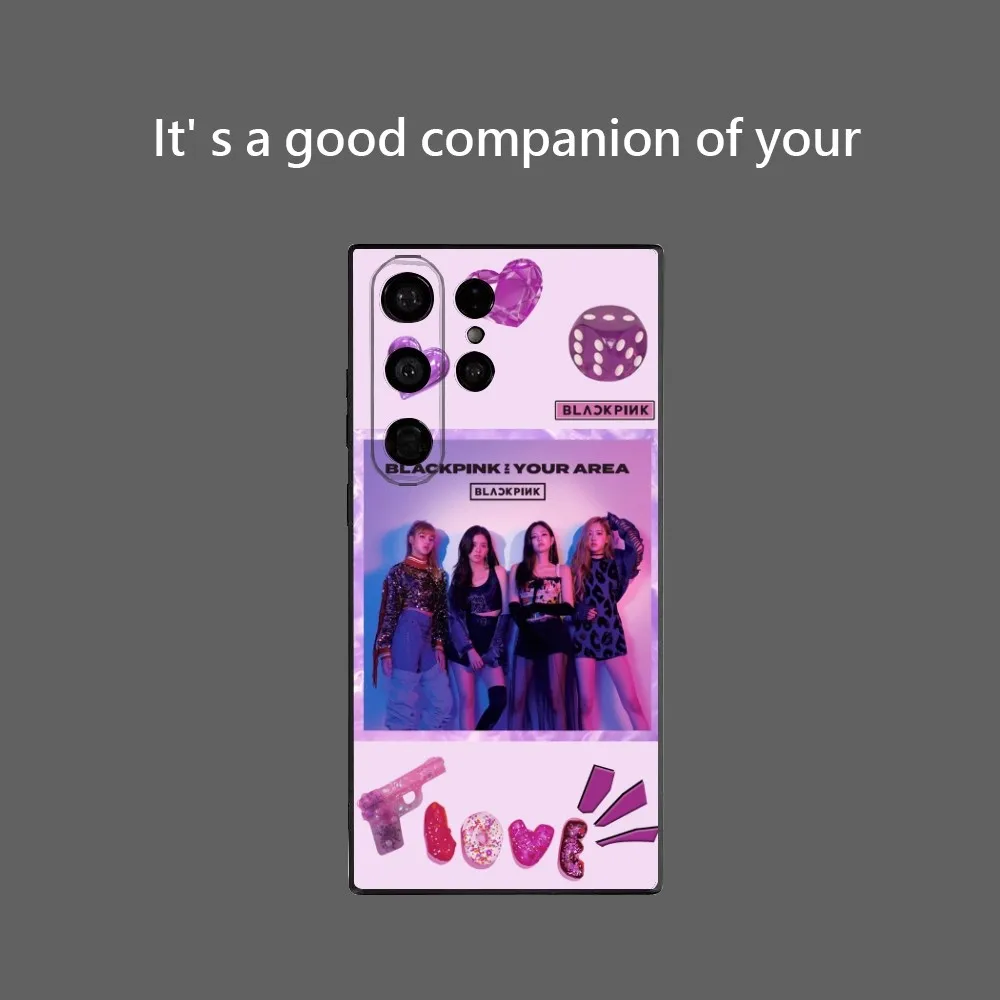 B-Blackpink Kpop Girls Phone Case For Samsung Galaxy S25 Ultra S22 S23 S24 Ultra S21 S20 5G Protective Soft Silicone TPU Funda