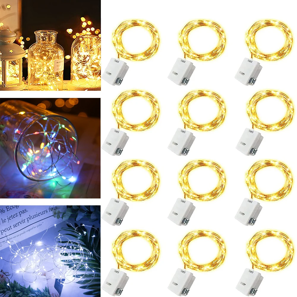 12PCS LED String Lights with 3 - огляд і ціна Led Fairy String Lights