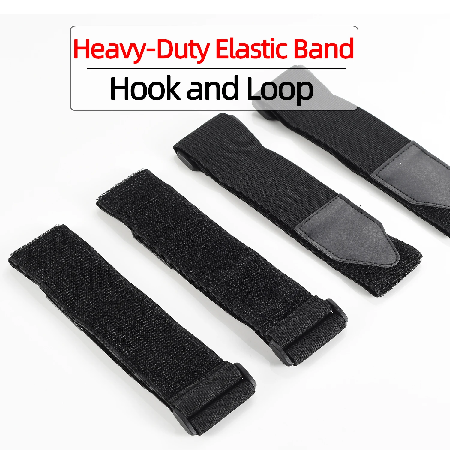 1pc Elastic Band Hook Loop Adjustable Elastic Reverse Buckle Nylon Cable Ties Straps Sticky Fastener Tape Athletic Tape