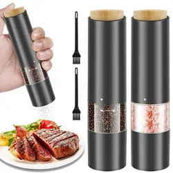 Electric Salt and Pepper Grinder Sets Manual Pepper Mill Automatic Spice Shakers Machine Kitchen Adjustable Core-Salt Grinder