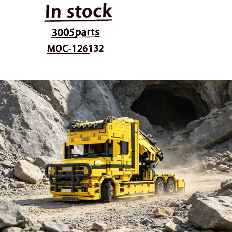 Building Blocks Model MOC-138770 City Street New Traction Crane Truck 3005 Parts MOC Birthday New Year Christmas Toy Gift