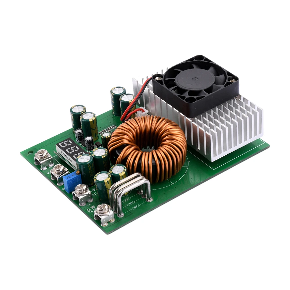 

DC-DC High Power 1000W Adjustable Step-down Power Supply Module With Fan DC25-90V To2.5V-50V Buck Converter MAX 50A