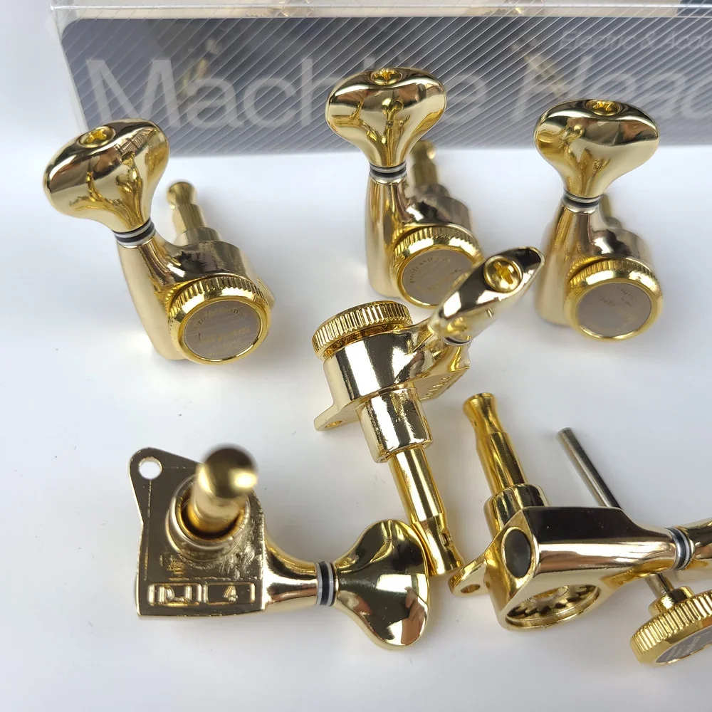 

Classic Guitar Machine Heads Tuners Lock,Electric Guitar Locking Tuners String Tuning Pegs Gold For SG,LP,TL,ST Guitar