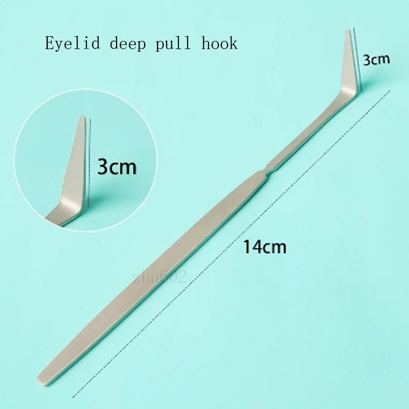 Medical eyelid deep hook triangular hook surgical instrument cosmetic plastic surgery double eyelid bag hook