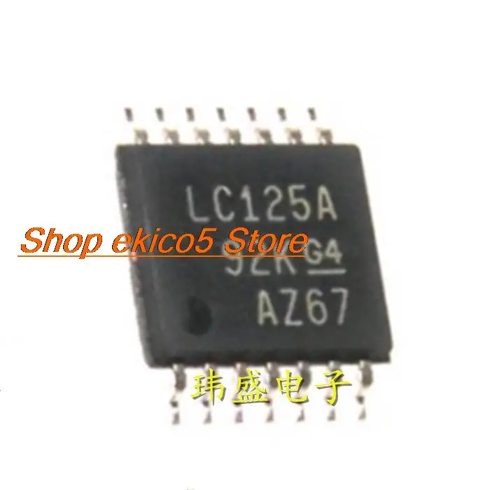 10pieces Original stock   SN74LVC125APWR SN74LVC125APW LC125A TSSOP14 